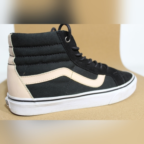 Vans Sk8-Hi reissue, black/veggie tan. EUC, men's 8 - Picture 5 of 14